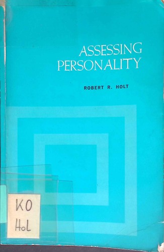 Assessing personality holt - assessing, personality.
