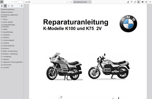 Reparatur anleitung bmw - bmw, k