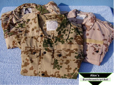 original BW Feldbluse Bundeswehr tropentarn/wüstentarn gebr. versch. Größen 