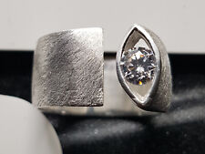 Estelle Ring 925ér Silber matt  variabel  Größe 60 -  exklusives Design