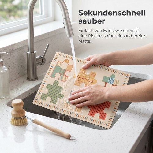 Geschirrabtropfmatte für die