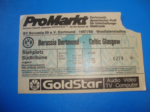 Ticket bvb dortmund - 87/88,