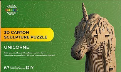 Puzzle skulptur aus - puzzle,