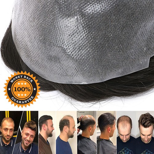 Männer 100 echthaar toupet - 100%,