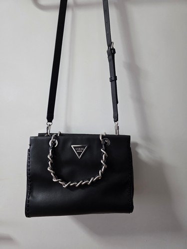 Guess handtasche schwarz kette - guess,