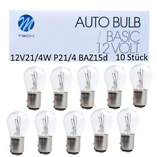 10x 12V 21/4W M-Tech Glühlampen Glühbirne Kugellampe BAZ15d P21/4W  M37