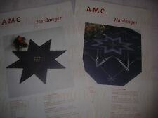 Stickanleitungen, 2 Stck, für  Hardanger-Stickerei
