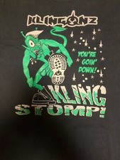 Rar T-Shirt - Klingonz - Psychobilly - M - The Meteors - Demented Are Go - Punk