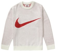 SUPREME x NIKE SWOOSH WHITE SWEATER 