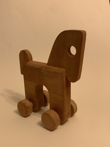 Großes vintage holzpferd auf - vintage,