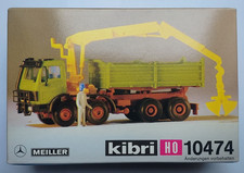 Kibri Bausatz H0 "MB" Baustellenkipper Meiller 4 Achs mit Ladekran H0 10474