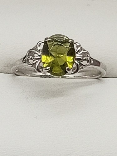 Peridot olivin ring 925 - olivin,