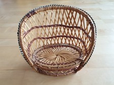 Puppen Sofa Couch Bank Rattan Puppenmöbel