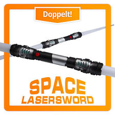 140cm Doppel Lichtschwert mit Doppelklingen Laserschwert mit Sound & Vibration