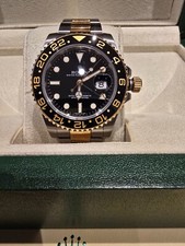 ROLEX GMT-Master II OYSTER PERPETUAL GOLD/Stahl + Box + Papiere