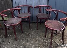 Ein Set 4  Cosmos/ Thonet Gropius Prägesitz Armlehnstuhl Bugholz Art Deco Antik