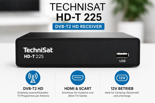 Technisat 225 dvb t2 - technisat, hd