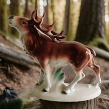 Porzellan hirsch figur - porzellan,