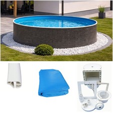Pool Rattan Optik 3,60 x 1,20