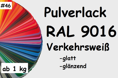 Pulverlack ral 9016 - 46,