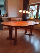 Esszimmertisch mit Stühlen gebraucht Echtholz gemütlich mit Einlegeplatte