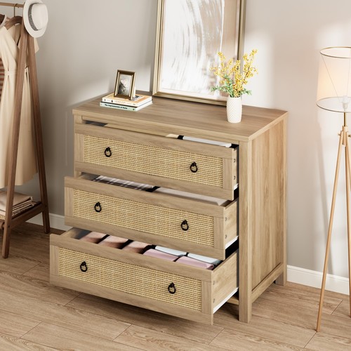 Sideboard mit rattangeflecht - sideboard,