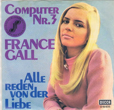 7" - France GALL - COMPUTER NR. 3 - german PS