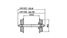 Roco 40198 H0 NEM Normradsatz