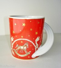 Rosenthal Cupola Henkelbecher  Weihnachten 2000 Schaukelpferd 