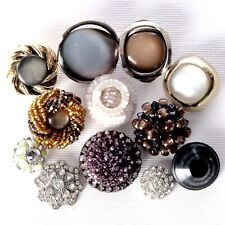 Schöne + alte Knöpfe Perlen Strass Kunststoff Metall Art Déco Vintage Sammlung
