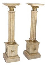 2 Marmorsäulen Set Barock