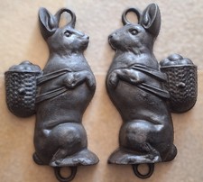 Osterhase Gußeisen riesig Backform antik Eierkorb Ostern Hase