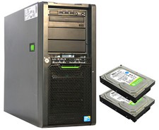 64-BIT SERVER 4x3500MHz FSC PRIMERGY TX140 S1 2TB SATA RAID = 2x1TB 4GB RAM #V53