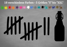 Strichliste Aufkleber Feierabend FUN DUB Golf Halbe Bier JDM 18 Farben 5 Größen