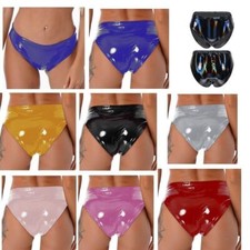 Damen Wetlook Slips Lackleder