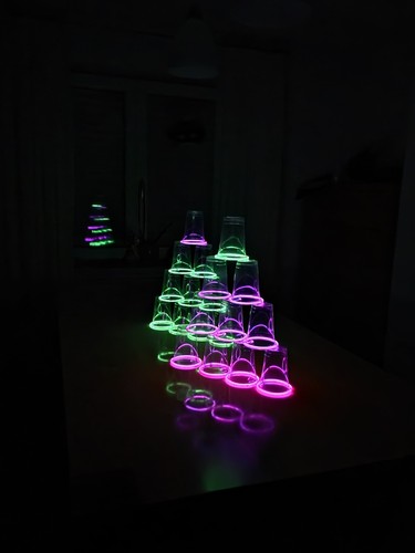 Bierpong set leuchtend - bierpong,