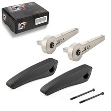 2x armrest set faux leather