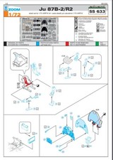 MW22 EDUARD SS633 JU 87B-2/R2  1/72 ZOOM SET for AIRFIX