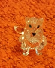 Swarovski - Kristallglas Tierfigur ( Katze) klein, sehr guter Vitrinen Zustand