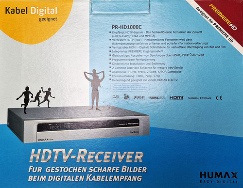 Humax hd1000c receiver - humax, pr-hd1000c
