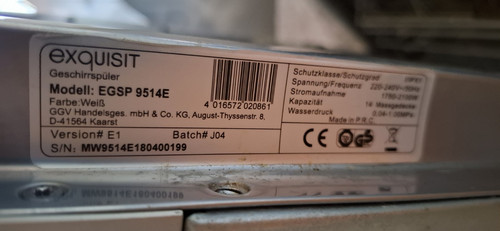 Exquisit egsp 9514e - egsp,