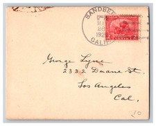1920s Postmark Cover Sandberg