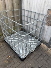 Gitterbox IBC Container Holzeinlagerung