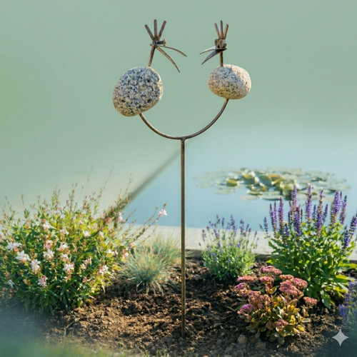 Gartenstecker steinvogel - gartenstecker,