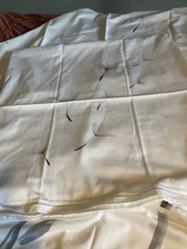 HNL REFINED SAT Bettwäsche Set Motiv: Pusteblumen in weiß/grau 135x200/80x80 cm