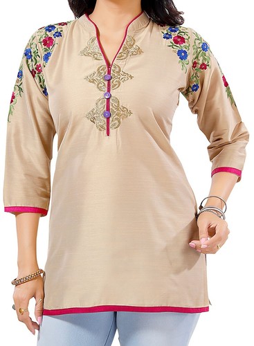 Kurti damen fadenstickerei - fadenstickerei,
