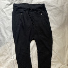 Jogginghose Damen H&M devided schwarz Baumwolle Taschen Baggy XS 34 36