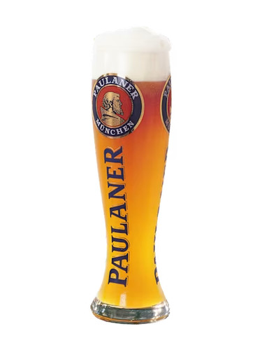 Paulaner weissbier glas - paulaner, weissbier-glas