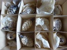 K1 /  5 alte Christbaumkugeln Lauscha Zapfen + weitere  ! Vintage