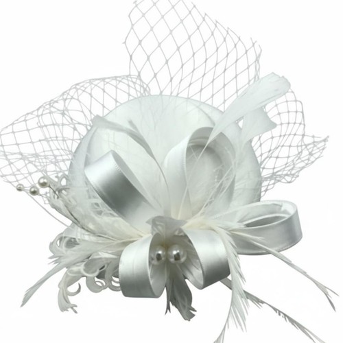 Fascinator mit federn und - federn,